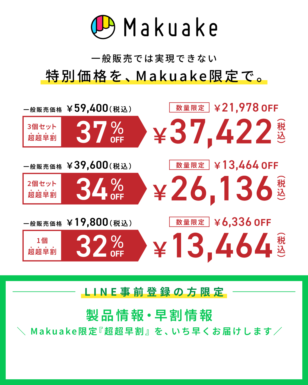 Makuake先行販売とLINE事前登録のご案内