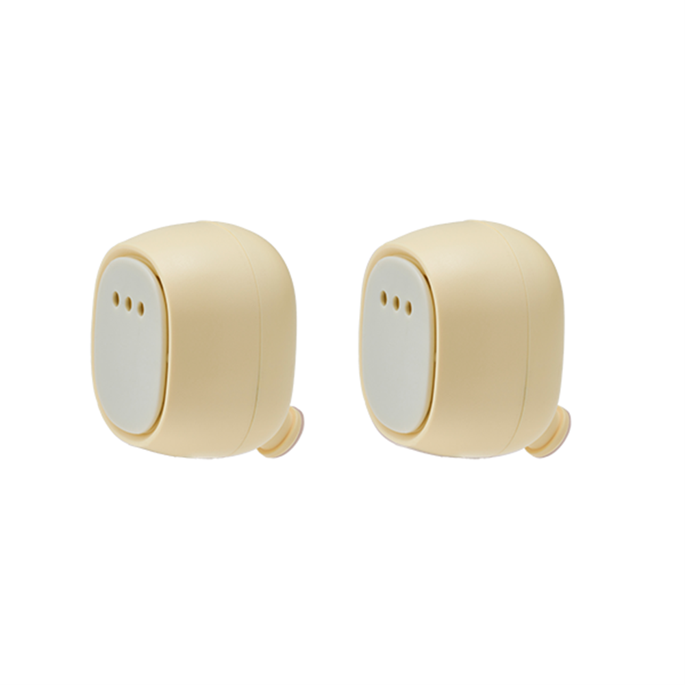 【付属品／本体2個セット(YE)】イヤラボ mini SEL-02