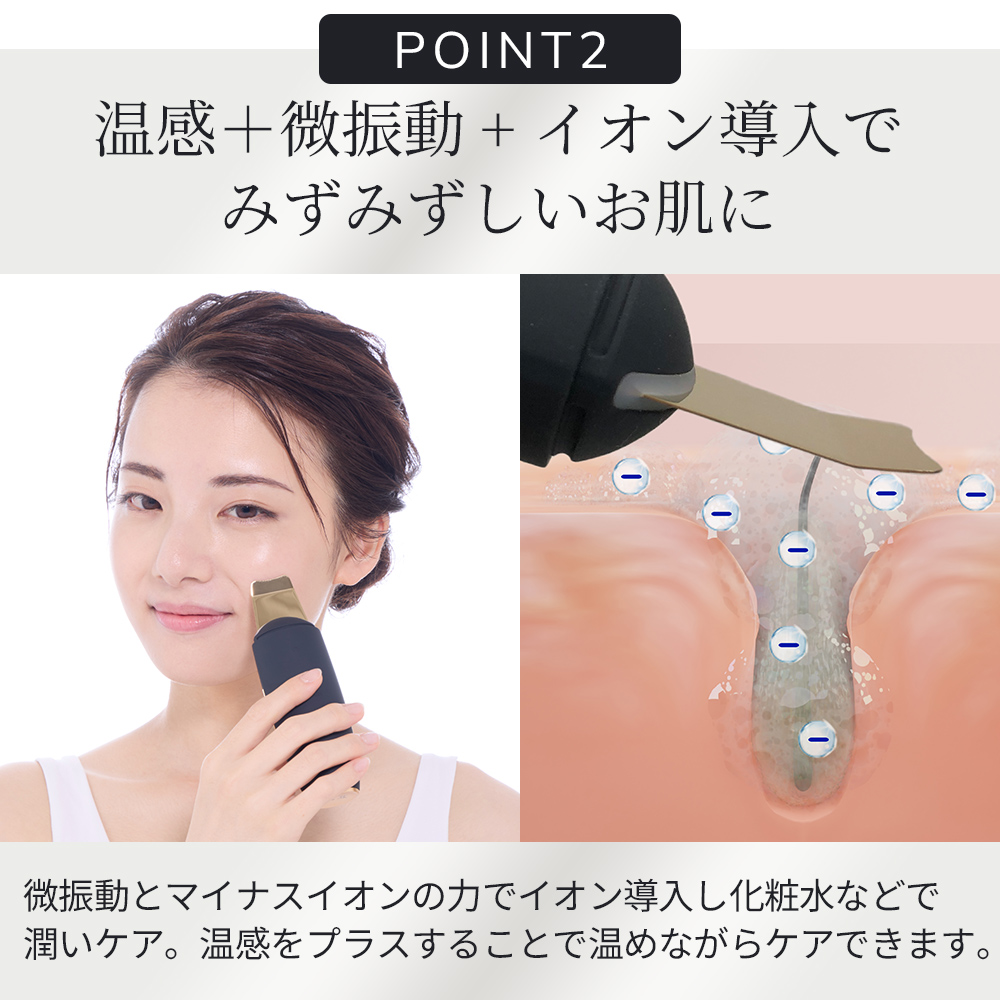 ゲスケ マイクロカレント スキンスクライバー ＆ ブラックヘッドリムーバー(ピーリング美顔器)
