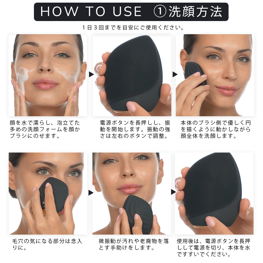 ゲスケ ソニック フェイシャルブラシ（電動洗顔ブラシ)