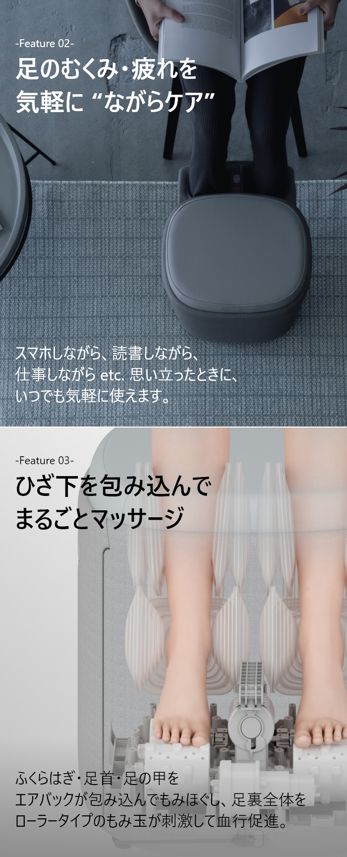 3Dフットマッサージャースツール