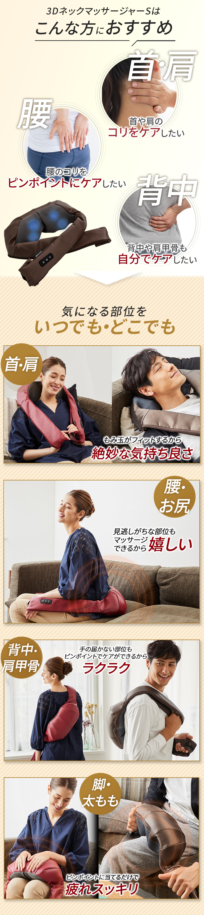 3DネックマッサージャーS