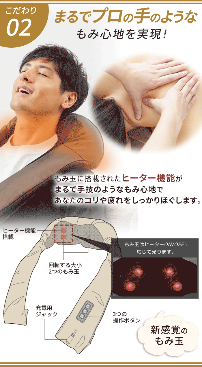 3DネックマッサージャーS