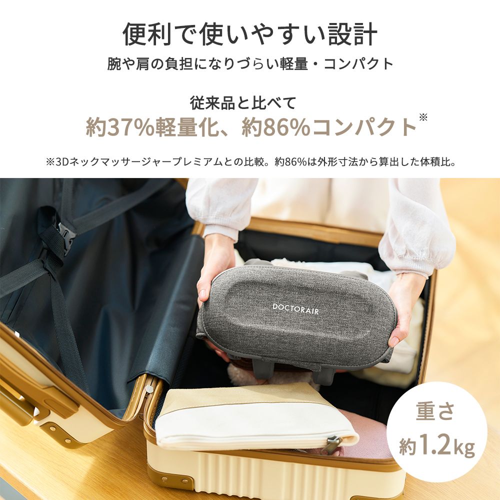 【限定アダプタセット】3Dネックマッサージャープレミアム SMART MN-10