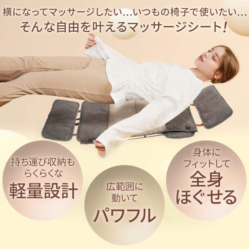 【限定特典付き】3Dマッサージシート flatty（フラッティ） | MS-08