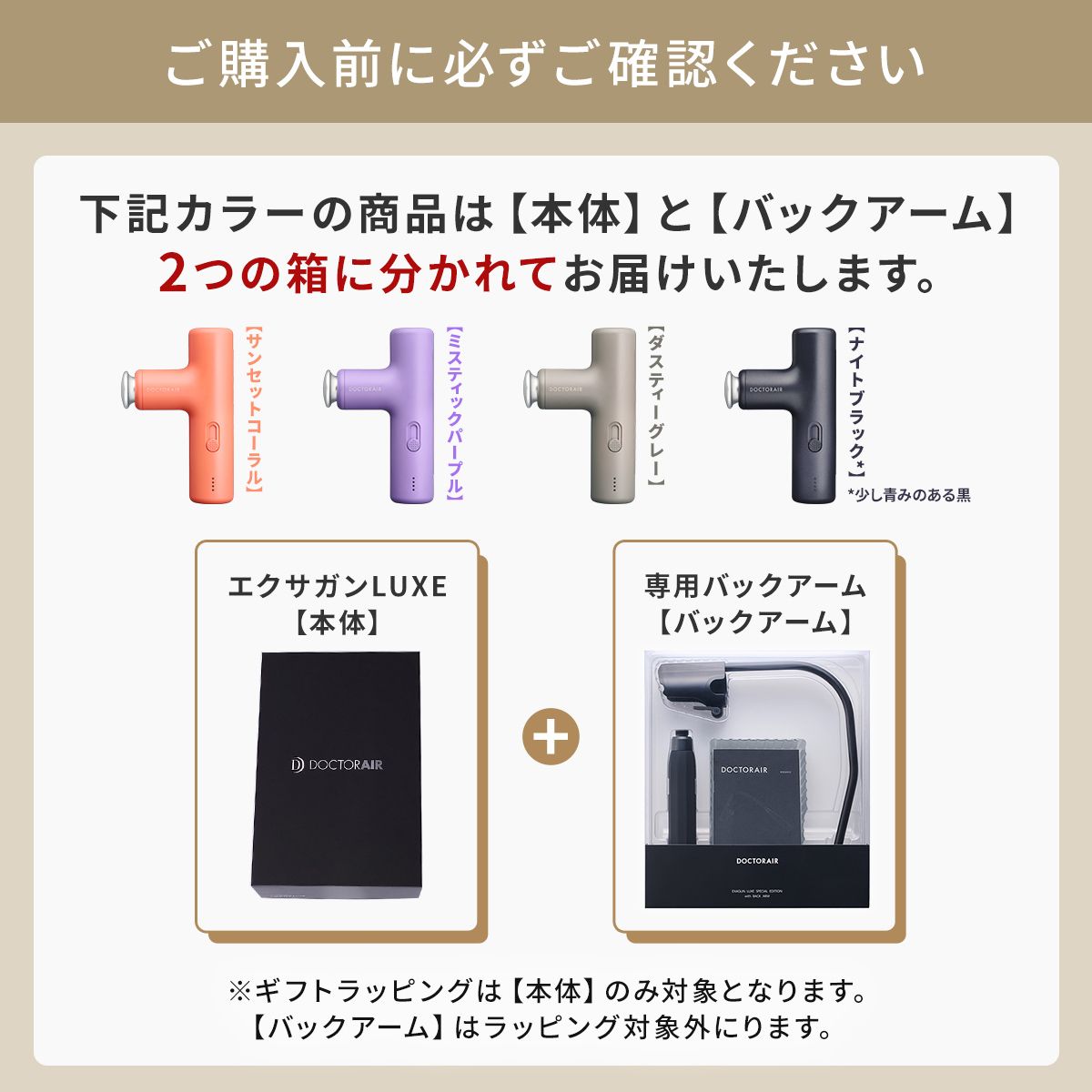 【バックアーム付き】エクサガンLUXE(ラグゼ)